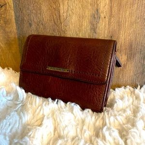 Fossil vintage leather clutch wallet